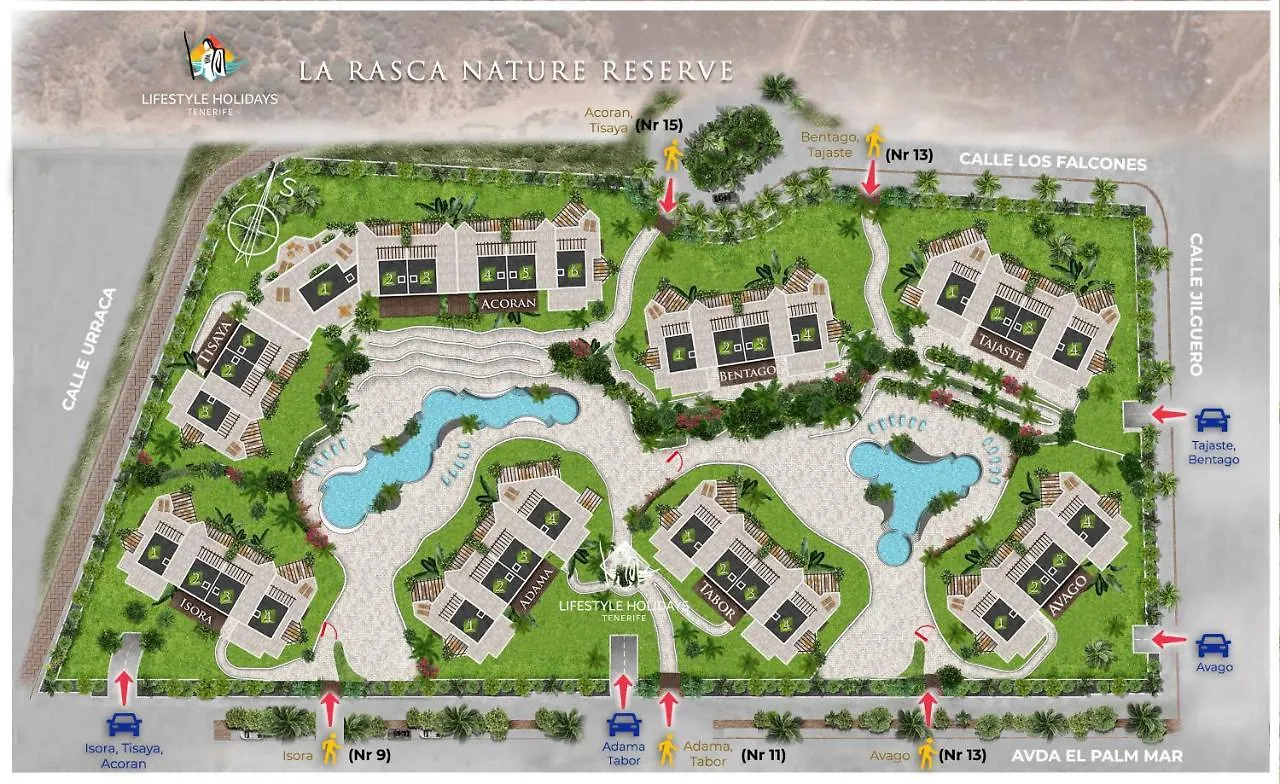 Holiday home Jardines - Acoran 1,2 Nature Reserve View 1B Palm-mar